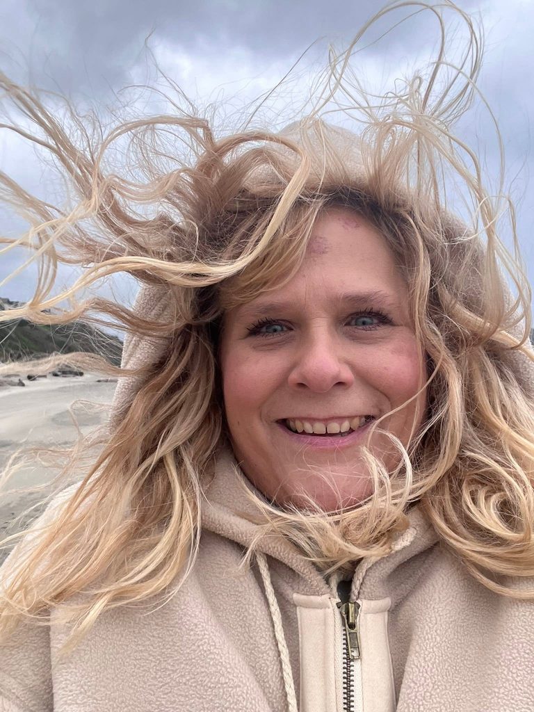 Windy November day at Cannon Beach on the Oregon Coast.
